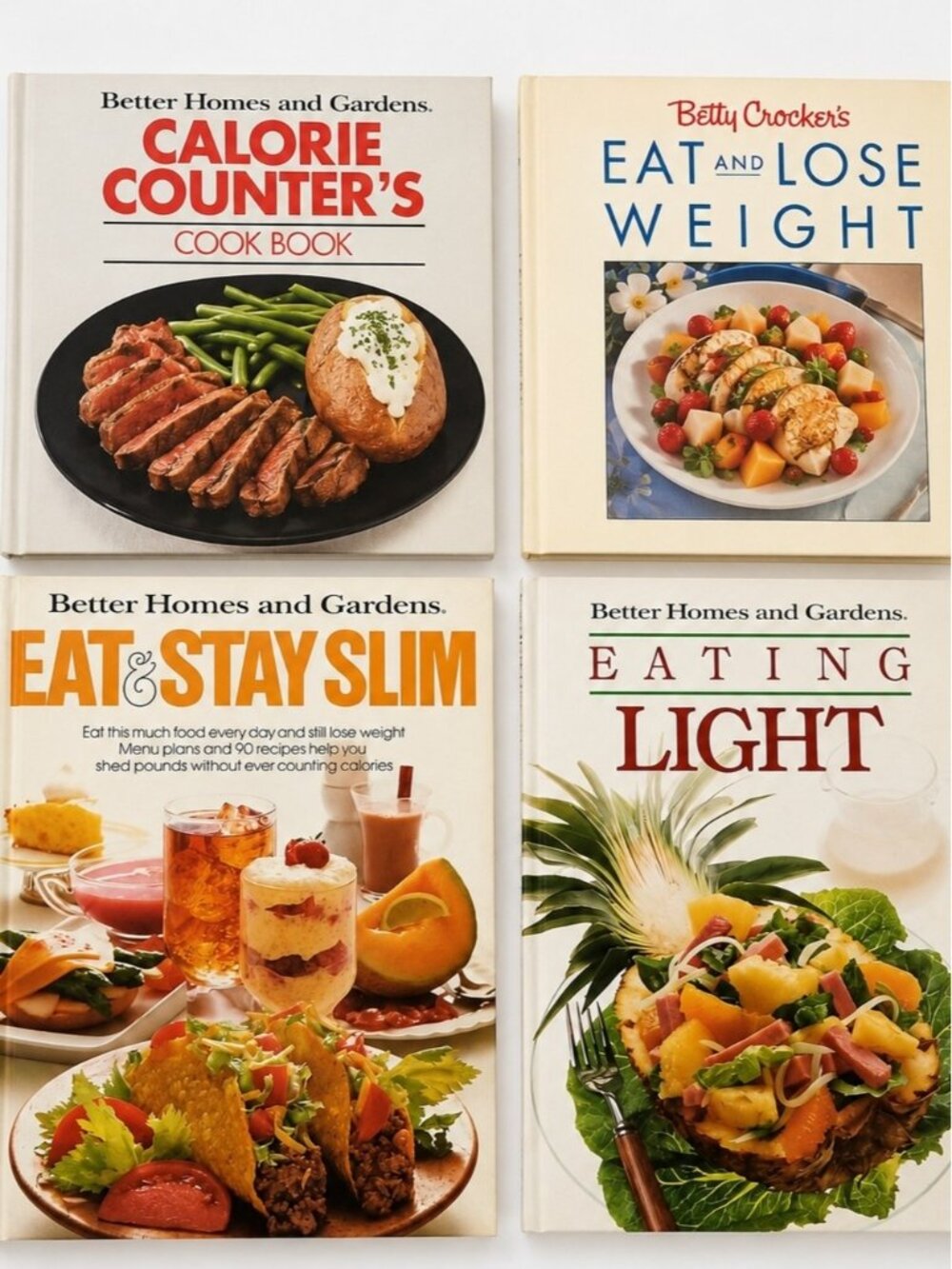 Vintage 1970s–1980s Diet & Healthy Cooking Cookbooks Betty Crocker & Better Home